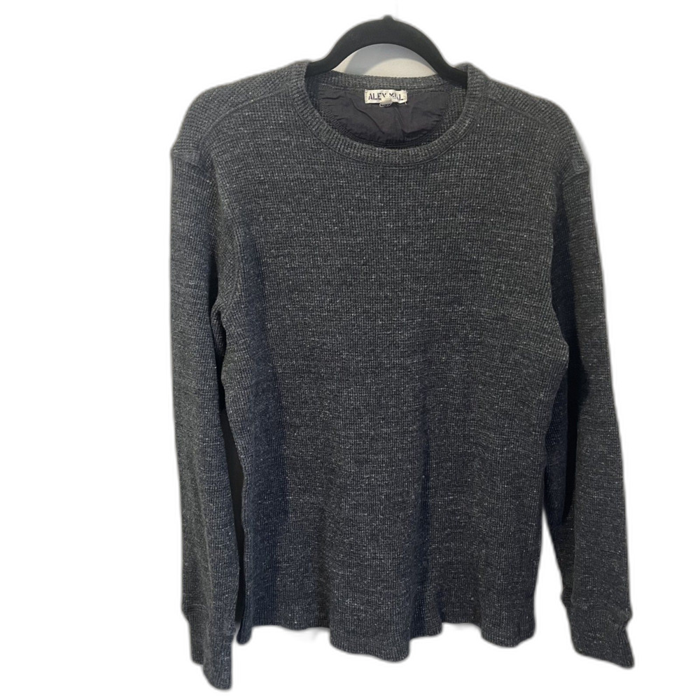 Alex Mill Dark Grey Sweater LARGE Cotton Long Sleeve Casual Winter
